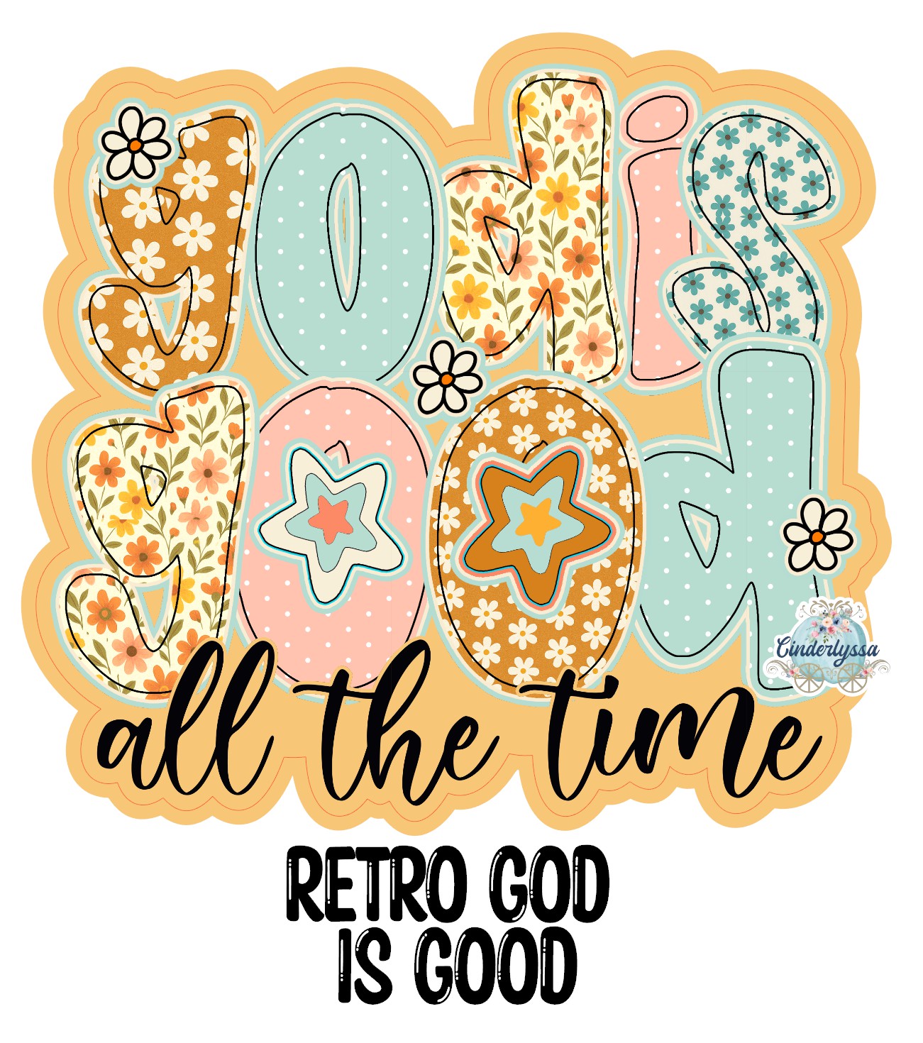 Retro God Is Good Cardstock Silicone Mold, Aroma Bead Molds, Premium Cardstock Images