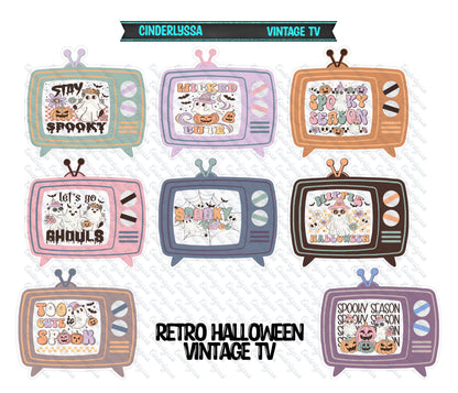 Vintage TV with Multiple Themes Cardstock Silicone Mold, Aroma Bead Molds, Premium Cardstock Images