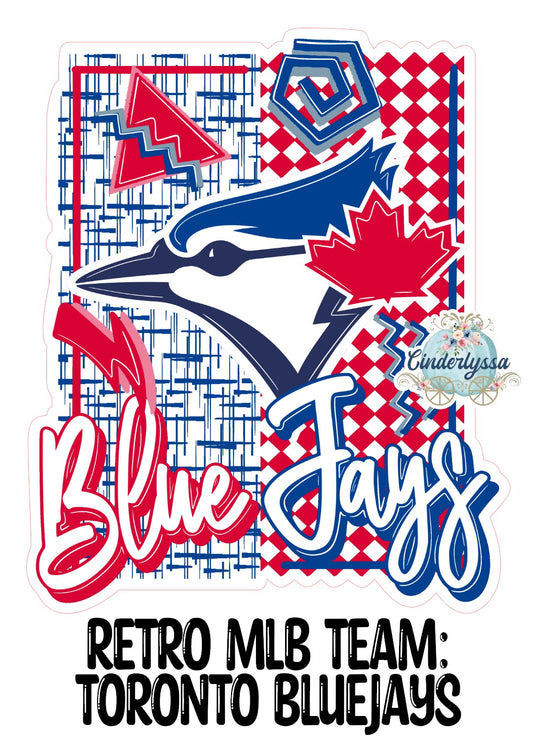 Retro MLB Team: Toronto Bluejays Cardstock Silicone Mold, Aroma Bead Molds, Premium Cardstock Images