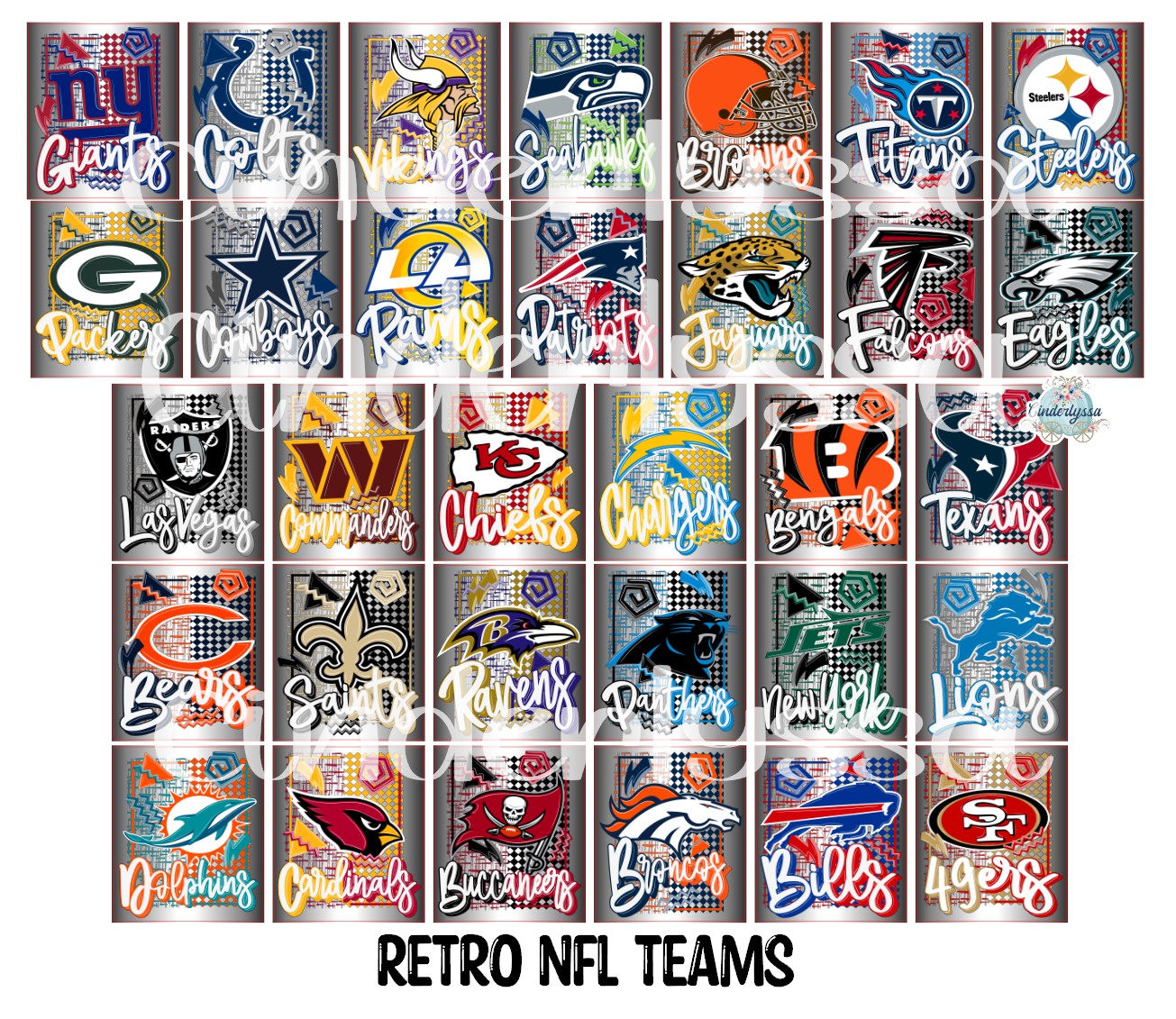3x4 inch Rectangle: Retro NFL Teams Cardstock/Picture With .25 inch Curved Edge Cardstock Silicone Mold, Aroma Bead Molds
