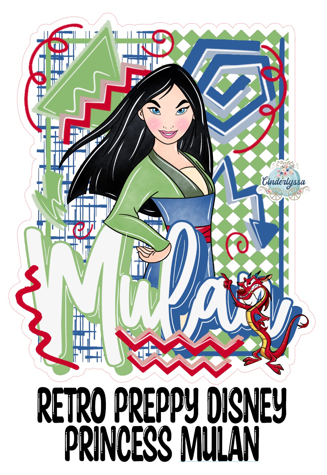 Retro Preppy Disney Princess Mulan Cardstock Silicone Mold, Aroma Bead Molds, Premium Cardstock Images