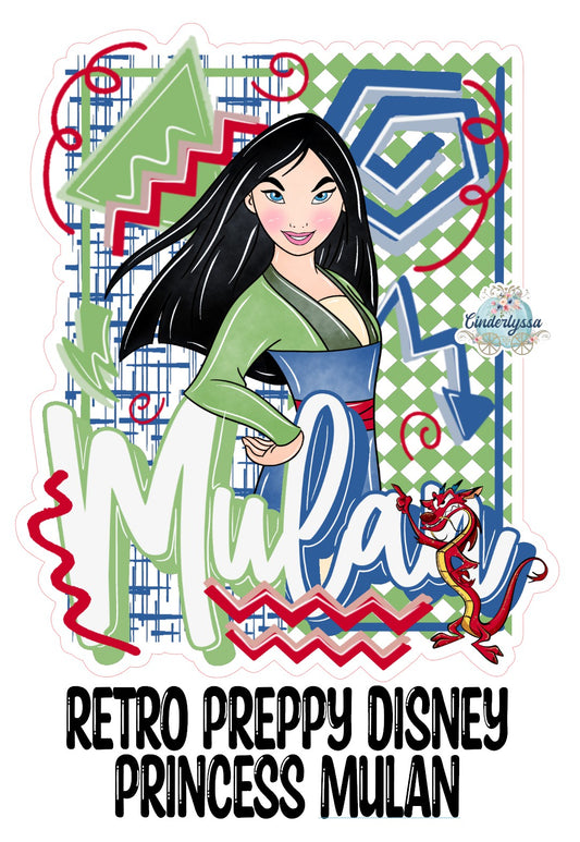 Retro Preppy Disney Princess Mulan Cardstock Silicone Mold, Aroma Bead Molds, Premium Cardstock Images