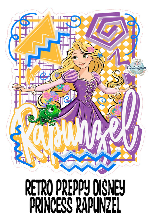 Retro Preppy Disney Princess Rapunzel Cardstock Silicone Mold, Aroma Bead Molds, Premium Cardstock Images