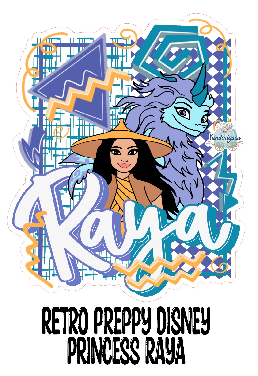 Retro Preppy Disney Princess Raya Cardstock Silicone Mold, Aroma Bead Molds, Premium Cardstock Images