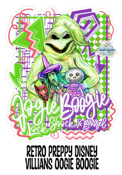 Retro Preppy Disney Villians Oogie Boogie Cardstock Silicone Mold, Aroma Bead Molds, Premium Cardstock Images