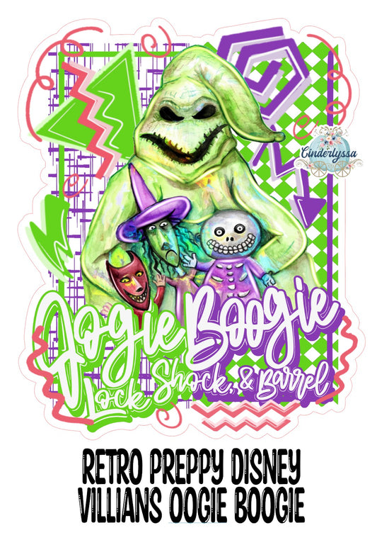 Retro Preppy Disney Villians Oogie Boogie Cardstock Silicone Mold, Aroma Bead Molds, Premium Cardstock Images