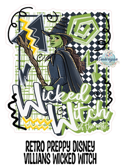 Retro Preppy Disney Villians Wicked Witch Cardstock Silicone Mold, Aroma Bead Molds, Premium Cardstock Images
