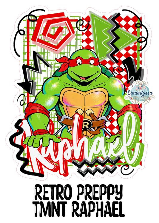 Retro Preppy TMNT Raphael Cardstock Silicone Mold, Aroma Bead Molds, Premium Cardstock Images
