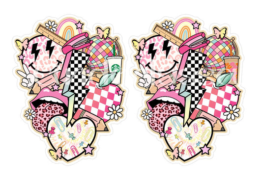 Retro Teacher Collage Cardstock Silicone Mold, Aroma Bead Molds, Premium Cardstock