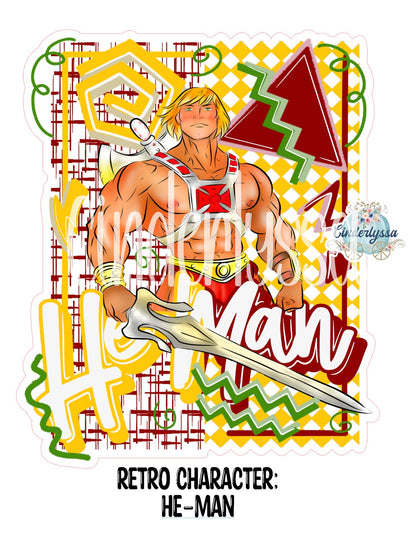 Retro Character He-Man Cardstock Silicone Mold, Aroma Bead Molds, Premium Cardstock Images