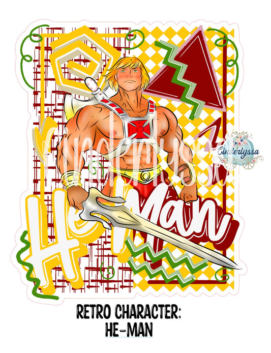 Retro Character He-Man Cardstock Silicone Mold, Aroma Bead Molds, Premium Cardstock Images