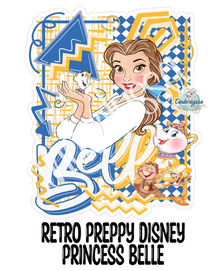 Retro Preppy Disney Princess Belle Cardstock Silicone Mold, Aroma Bead Molds, Premium Cardstock Images