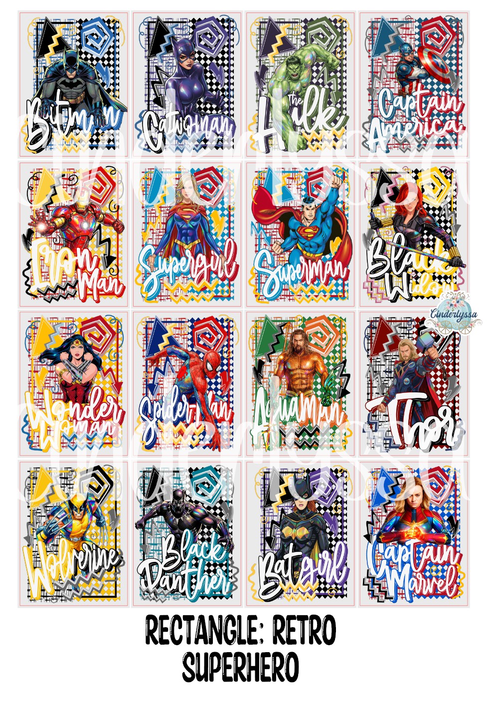 3x4 inch Rectangle: Retro Superhero Cardstock/Picture With .25 inch Curved Edge Cardstock Silicone Mold, Aroma Bead Molds