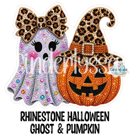 Rhinestone Halloween Ghost and Pumpkin Cardstock Silicone Mold, Aroma Bead Molds, Premium Cardstock Images