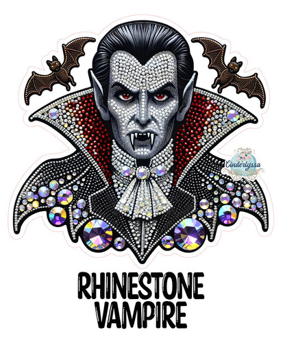 Rhinestone Vampire Cardstock Silicone Mold, Aroma Bead Molds, Car Freshies, Premium Cardstock Images