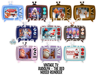 Vintage TV with Multiple Themes Cardstock Silicone Mold, Aroma Bead Molds, Premium Cardstock Images