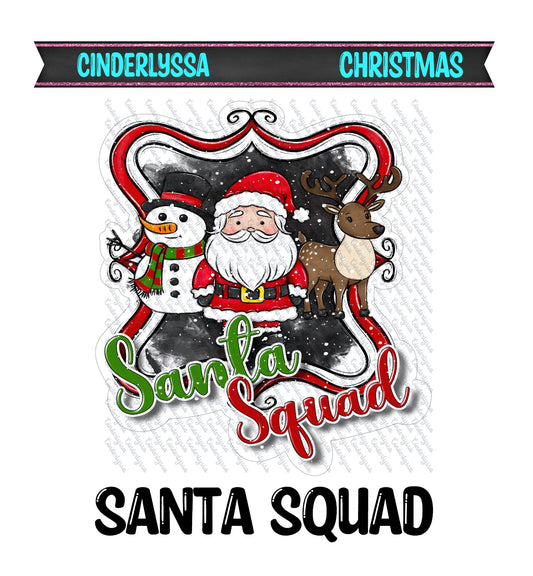 Santa Squad Cardstock Silicone Mold, Aroma Bead Molds, Premium Cardstock Images