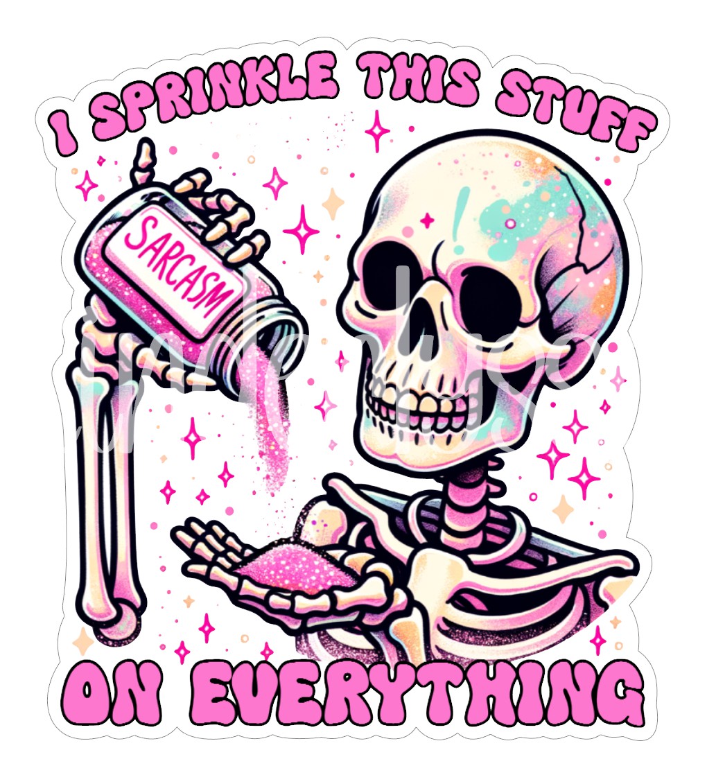 Sarcasm Sprinkles Skellie Cardstock Silicone Mold, Aroma Bead Molds, Premium Cardstock Images