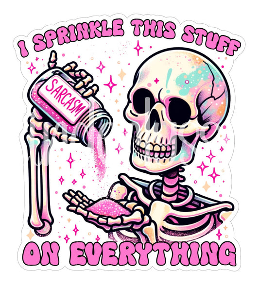 Sarcasm Sprinkles Skellie Cardstock Silicone Mold, Aroma Bead Molds, Premium Cardstock Images