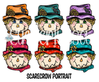 Scarecrow Portrait: Face With Hat Cardstock Silicone Mold, Aroma Bead Molds, Premium Cardstock Images