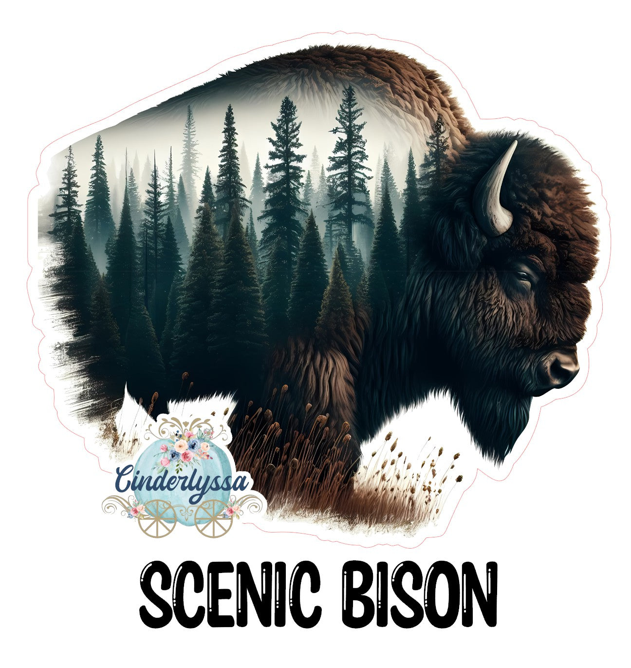 Scenic Bison Cardstock Silicone Mold, Aroma Bead Molds, Premium Cardstock Images