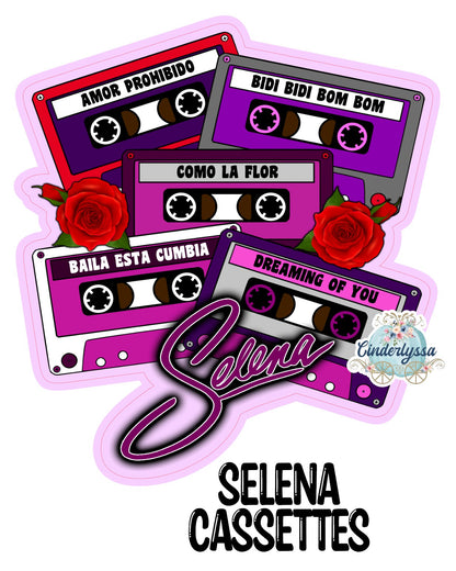 Selena Cassettes Cardstock Silicone Mold, Aroma Bead Molds, Premium Cardstock Images