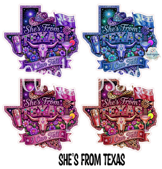 She's From Texas Cardstock Silicone Mold, Aroma Bead Molds, Premium Cardstock Images