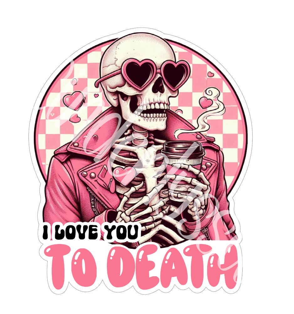 Skellie Valentines I Love You To Death Cardstock Silicone Mold, Aroma Bead Molds