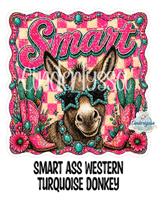 Smart Ass Turquoise Donkey Cardstock Silicone Mold, Aroma Bead Molds, Premium Cardstock Images