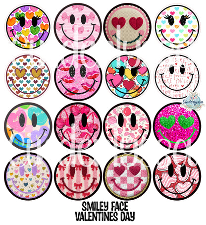 3.75 inch Round Smiley Face: Valentines Day for Cardstock Silicone Mold, for Aroma Bead Molds, Premium Cardstock Images