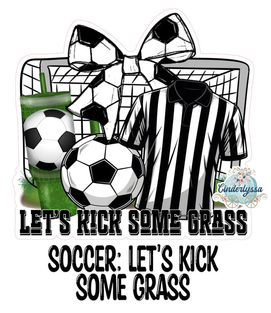 Soccer: Let's Kick Some Grass Cardstock Silicone Mold, Aroma Bead Molds, Premium Cardstock