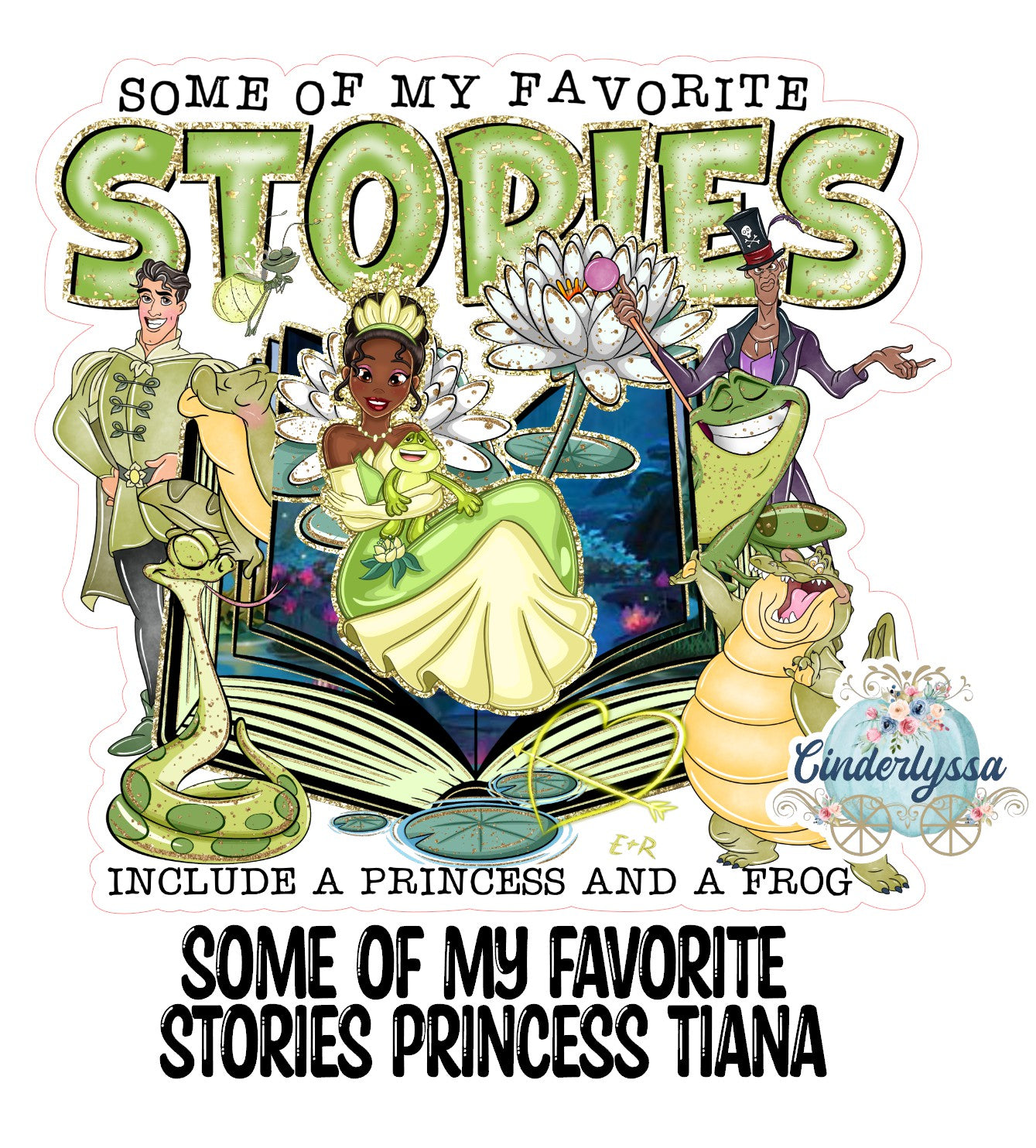 Some Of My Favorite Stories Princess Tiana Cardstock Silicone Mold, Aroma Bead Molds, Premium Cardstock Images