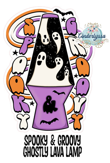 Spooky & Groovy Ghostly Lava Lamp Cardstock Silicone Mold, Aroma Bead Molds, Premium Cardstock Images