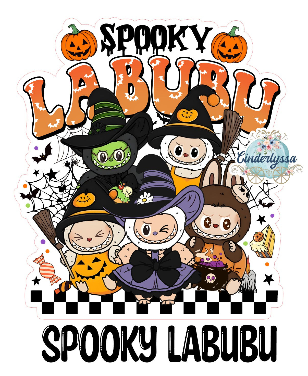 Spooky Labubu Cardstock Silicone Mold, Aroma Bead Molds, Premium Cardstock Images