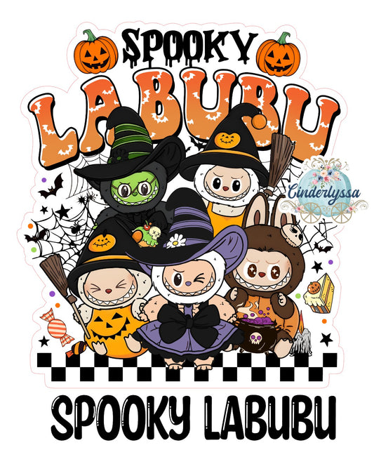 Spooky Labubu Cardstock Silicone Mold, Aroma Bead Molds, Premium Cardstock Images
