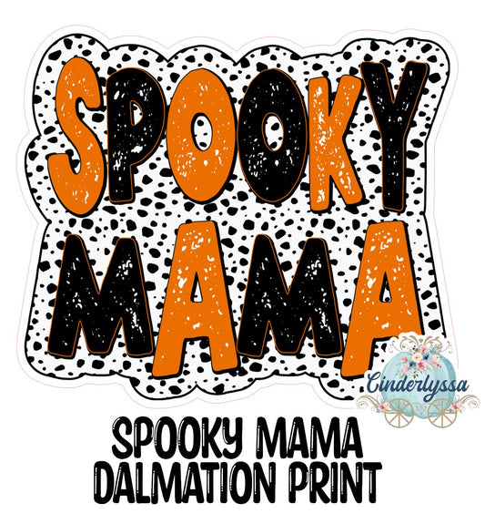 Spooky Mama Dalmatian Print Cardstock Silicone Mold, Aroma Bead Molds, Premium Cardstock Images