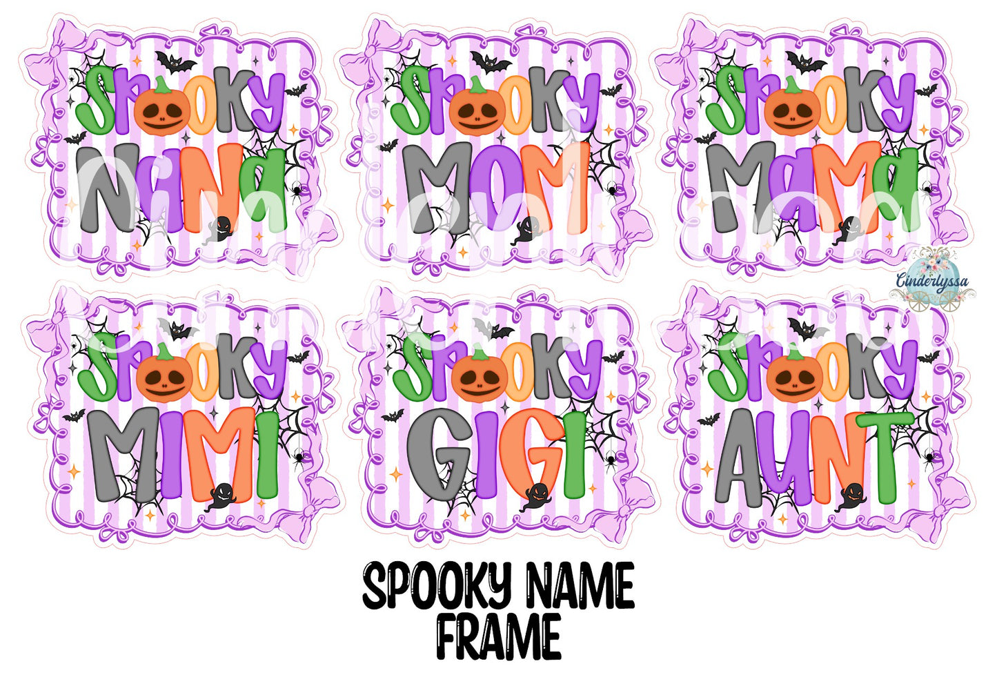 Spooky Name Frame Cardstock Silicone Mold, Aroma Bead Molds, Premium Cardstock Images