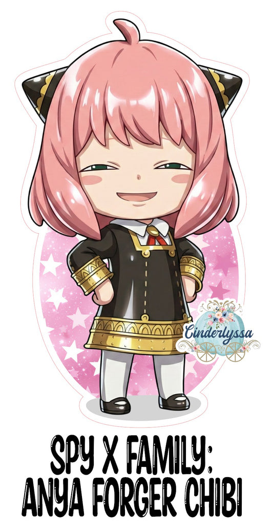 Spy X Family: Anya Forger Chibi Cardstock Silicone Mold, Aroma Bead Molds, Premium Cardstock Images