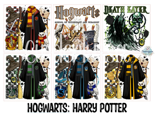 2.5 inch Square Hogwarts: Harry Potter Cardstock Only for freshies - NO MOLD: Cardstock Silicone Mold, for Aroma Bead Molds, Premium Cardstock Images