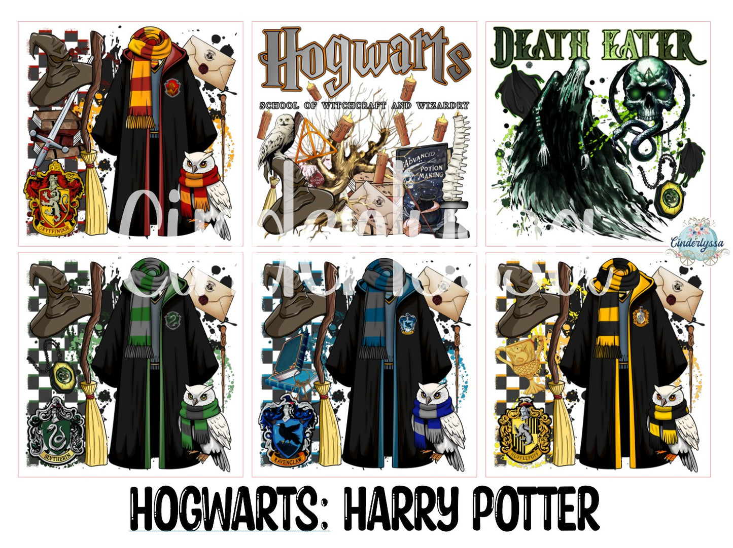 3 inch Square Hogwarts: Harry Potter Cardstock Only for freshies - NO MOLD: Cardstock Silicone Mold, Premium Cardstock Image