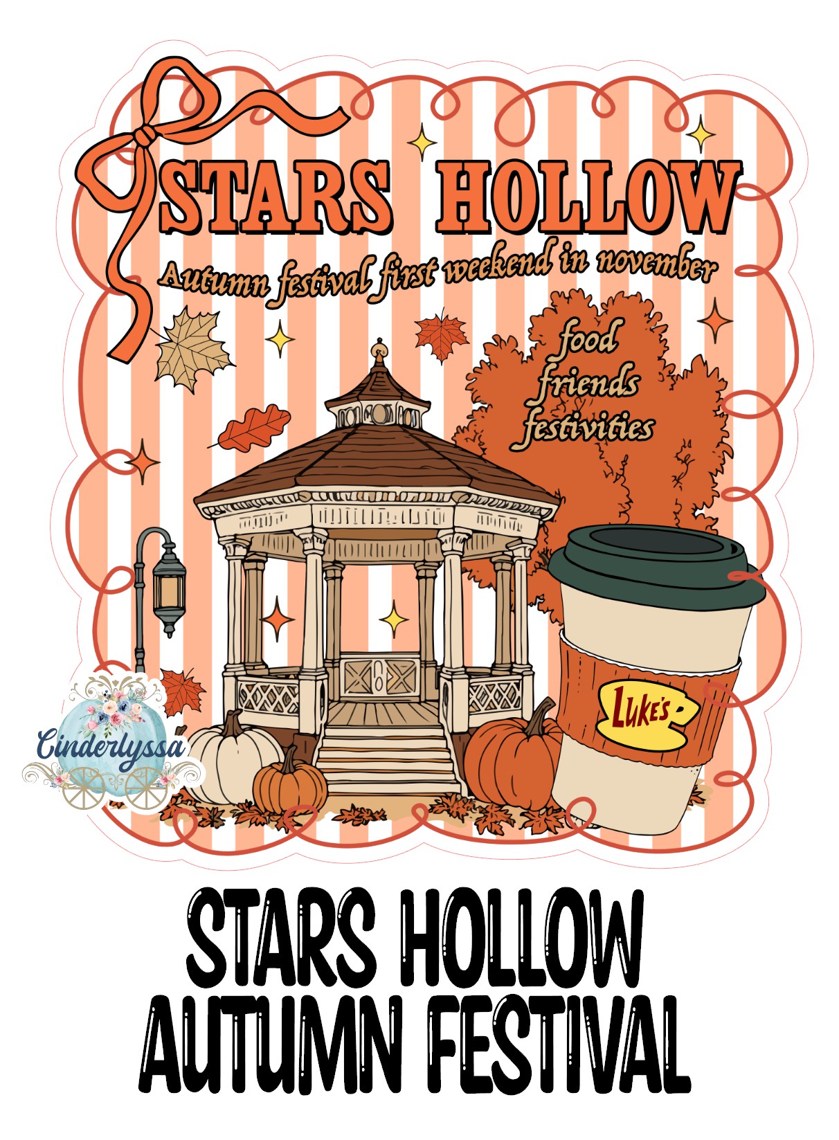 Stars Hollow Autumn Festival Cardstock Silicone Mold, Aroma Bead Molds, Car Freshies, Premium Cardstock Images