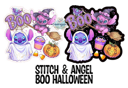 Stitch & Angel Boo Halloween Cardstock Silicone Mold, for Aroma Bead Molds, Premium Cardstock Images