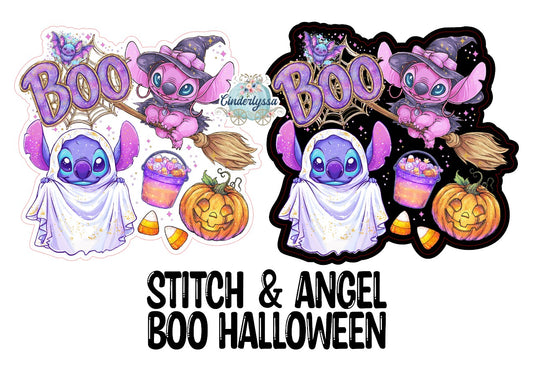 Stitch & Angel Boo Halloween Cardstock Silicone Mold, for Aroma Bead Molds, Premium Cardstock Images