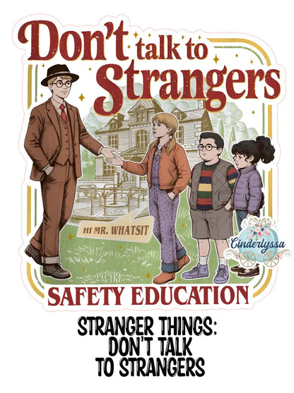 Stranger Things: Don't Talk To Strangers Silicone Mold, Aroma Bead Molds, Premium Cardstock Images