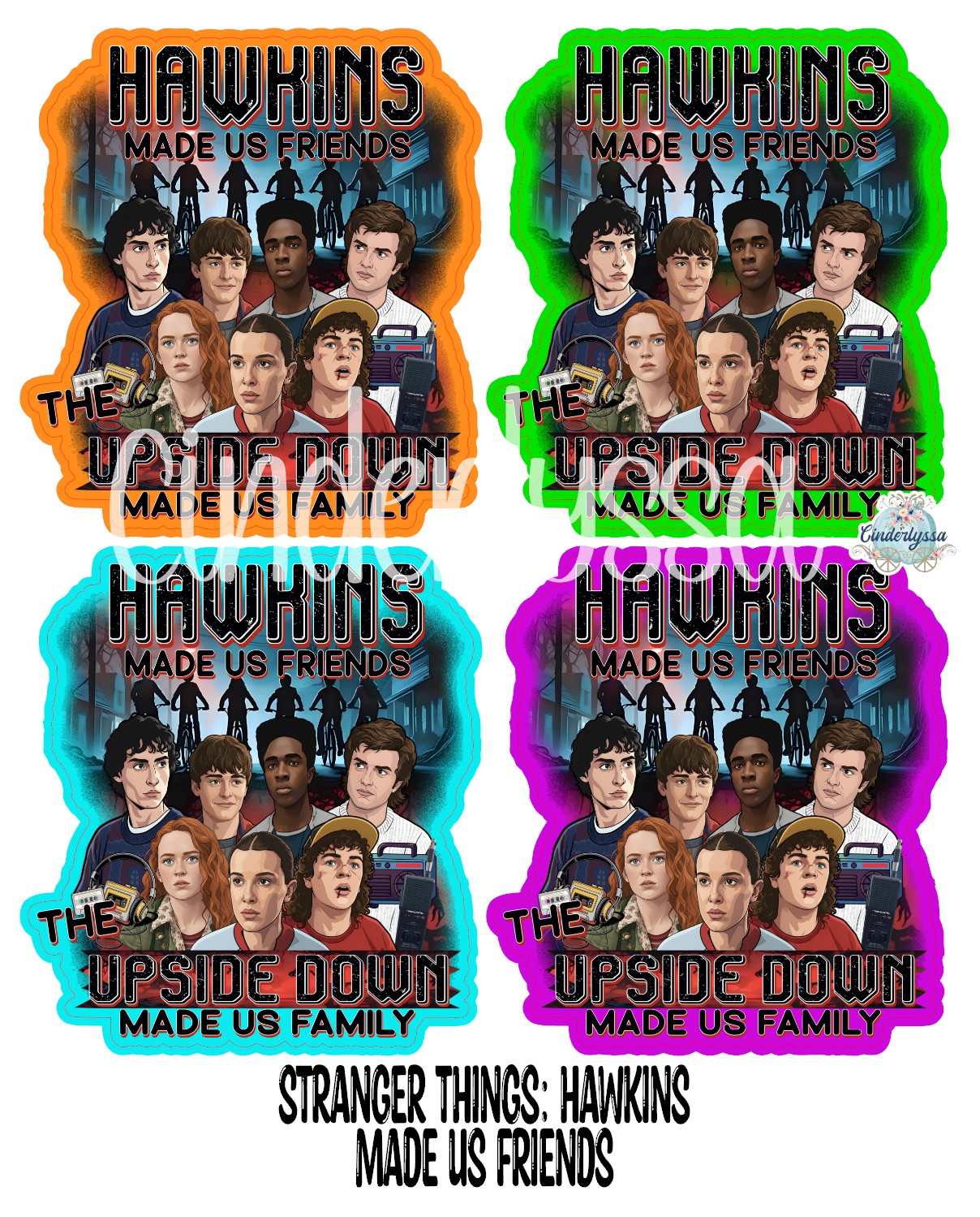 Stranger Things: Hawkins Made Us Friends Silicone Mold, Aroma Bead Molds, Premium Cardstock Images