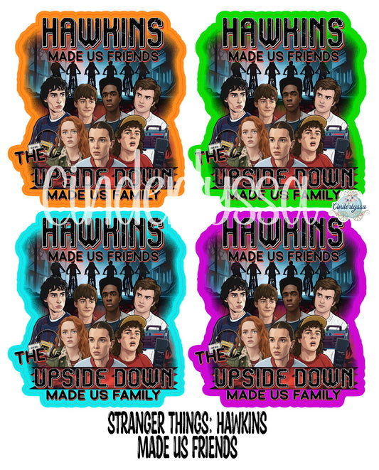 Stranger Things: Hawkins Made Us Friends Silicone Mold, Aroma Bead Molds, Premium Cardstock Images