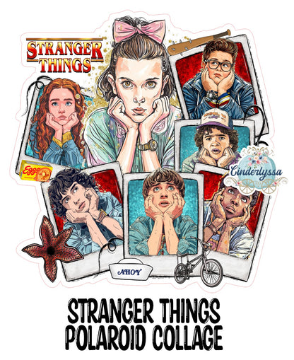 Stranger Things Polaroid Collage Silicone Mold, Aroma Bead Molds, Premium Cardstock Images