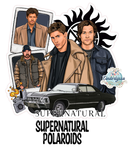 Supernatural Polaroids Cardstock Silicone Mold, Aroma Bead Molds, Car Freshies, Premium Cardstock Images
