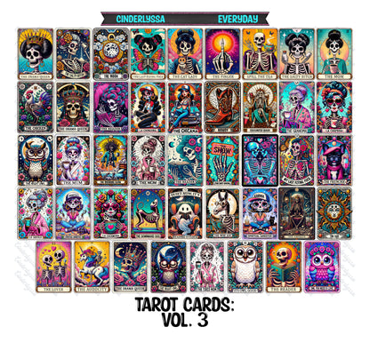 VENT CLIP: Tarot Cards: Group 2 Two Cavity Small Vent Clip Size Cardstock Silicone Mold, Aroma Bead Molds, Premium Cardstock Images