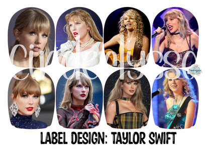 Label Design: Taylor Swift Mix Cardstock Silicone Mold, Aroma Bead Molds, Car Freshies, Premium Cardstock Images